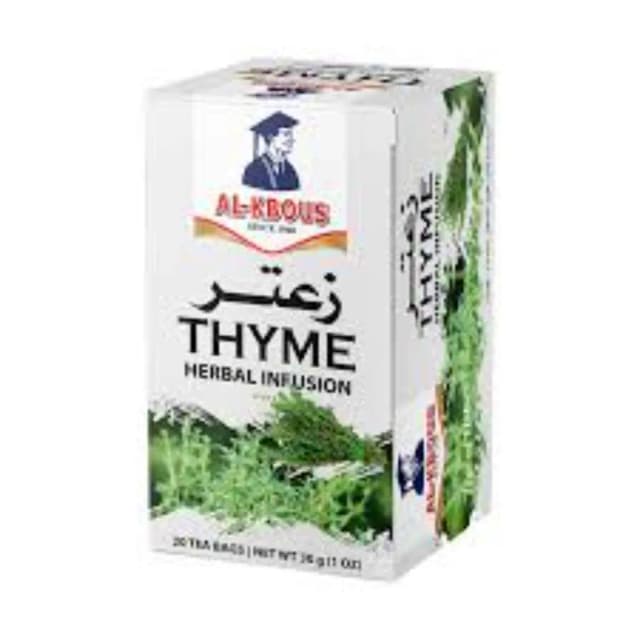 Al-Kbous Tea Herbal Infusion Thyme 20 Tea Bags 20 g