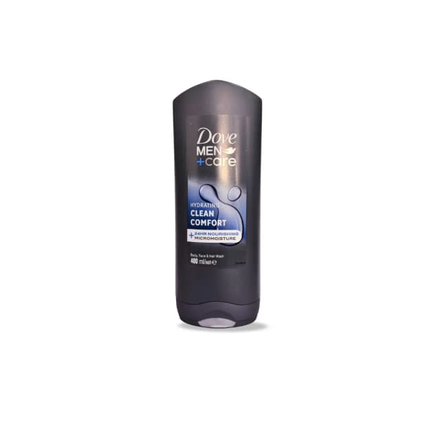Dove Men Clean Comfort Body, Face & Hair Wash 400ml