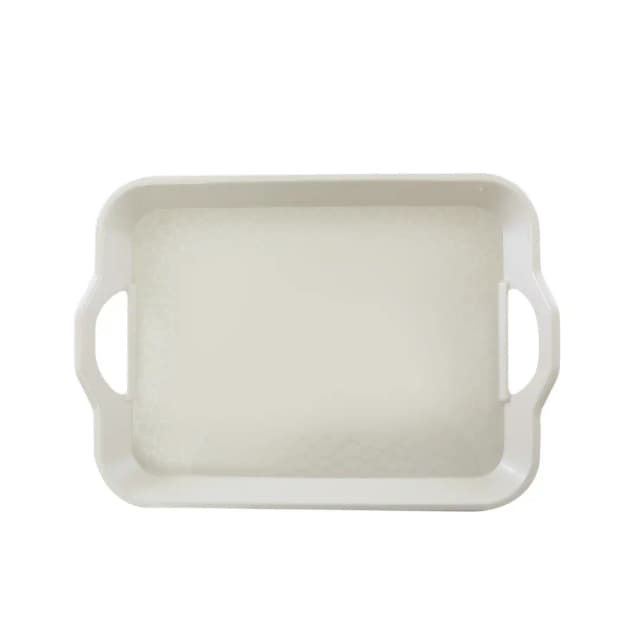 RoyalFord Microwave Handle Tray 17.5" Pearl