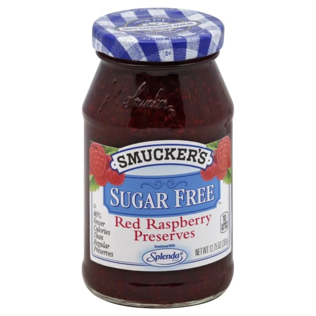 Smucker's Sugar-Free Red Raspberry Preserves Jam 340g