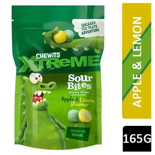 Chewits Xtreme Sour Apple & Lemon Bites 165 g