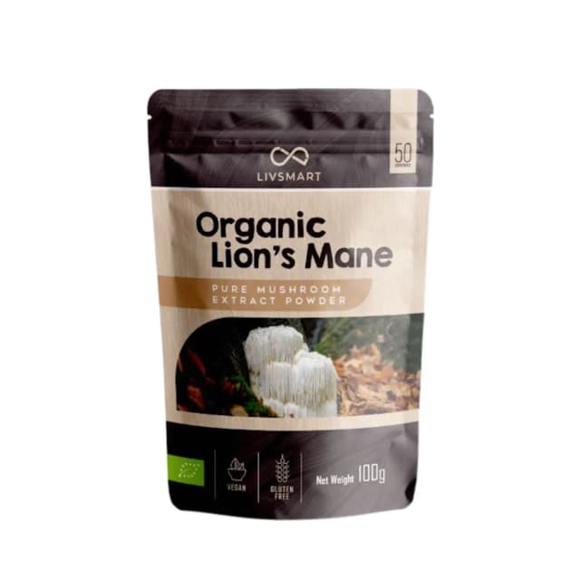 Livsmart Organic Lion's Mane Mushroom Powder 100g
