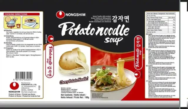Nongshim Noodle Soup Potato 100 g