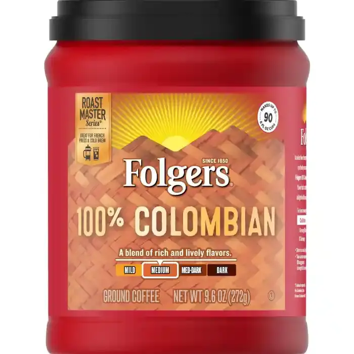 FOLGERS 100% COLOMBIAN GROUND COFFE 272G