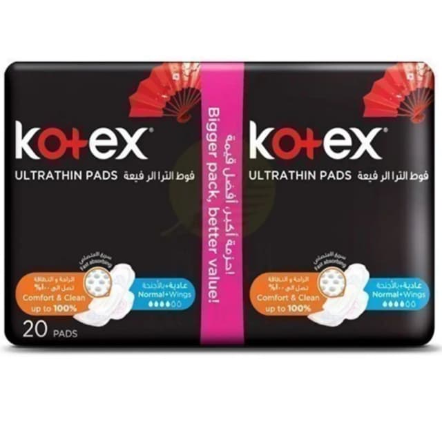 Kotex Ultra Thin Normal Size Sanitary Pads with Wings 20