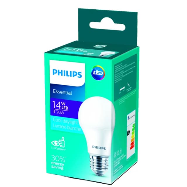Philips Essential LED Bulb 14W E27 Warm White 1+1 Special Price
