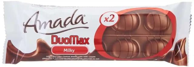 Amada Wafer Duomax Chop Cover Milk Chocolate with Cream 44 g