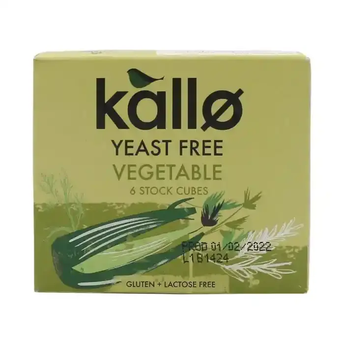 Kallo Yeast-Free Vegetable Stock Cubes 66g