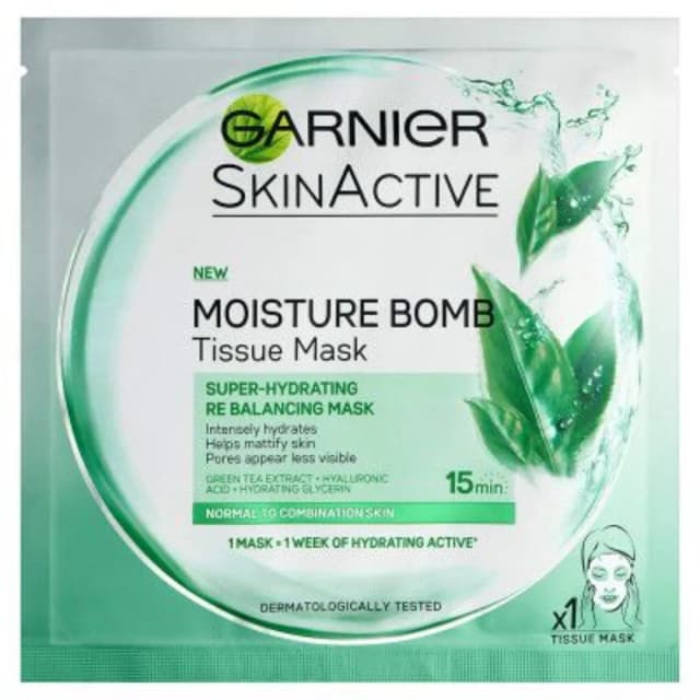 Garnier Skin Active Hydra Bomb Tissue Face Mask Clear 28g