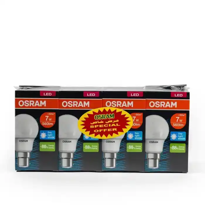 Osram LED Bulbs, 7w, 4 Pieces