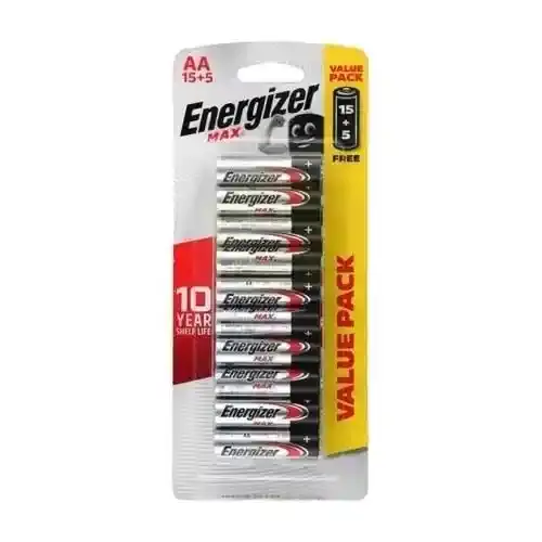 Energizer Max Alkaline Bp15+5 Aa