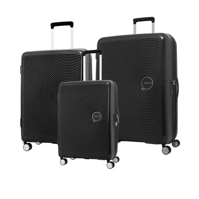 American Tourister Curio Trolley 3-Piece 55+69+80cm Black