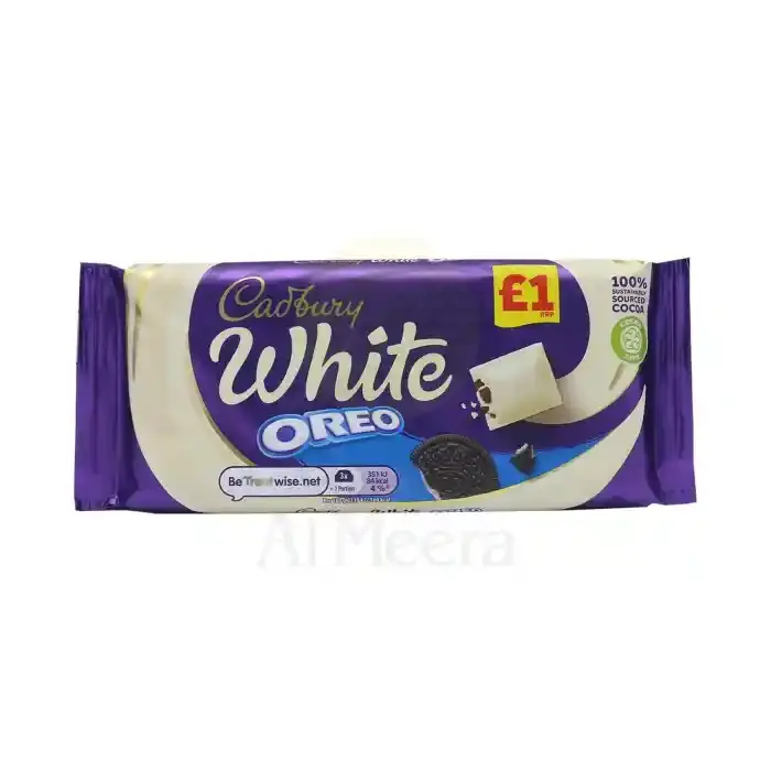 CADBURY WHITE OREO CHOCOLATE BAR 120G