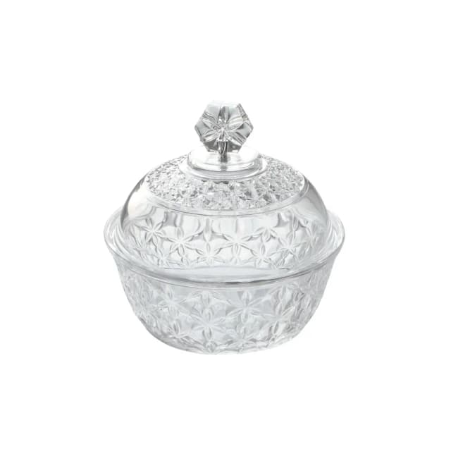 Vague Acrylic Transparent Dates Bowl 15cm Assorted