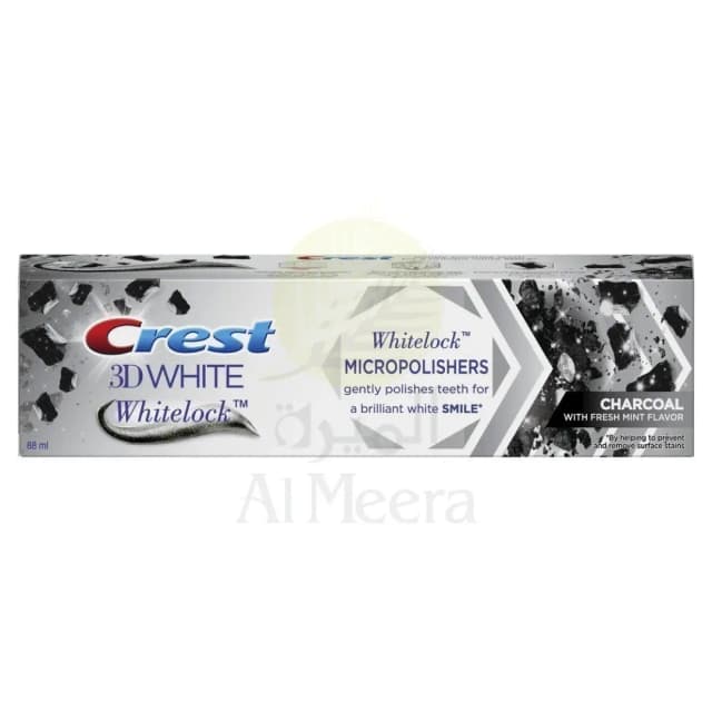 Crest 3D Whitelock Charcoal with Fresh Mint Flavor Toothpaste 88ml