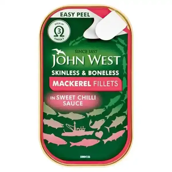 John West Mackerel Fillets in Sweet Chilli Sauce, 115g