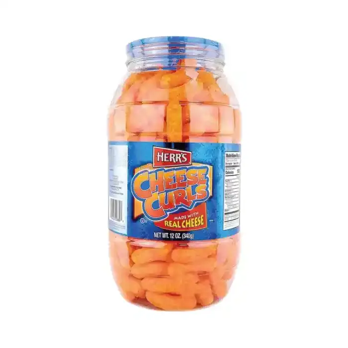 HERRS CHEESE CURL BARRELS 340G@SP