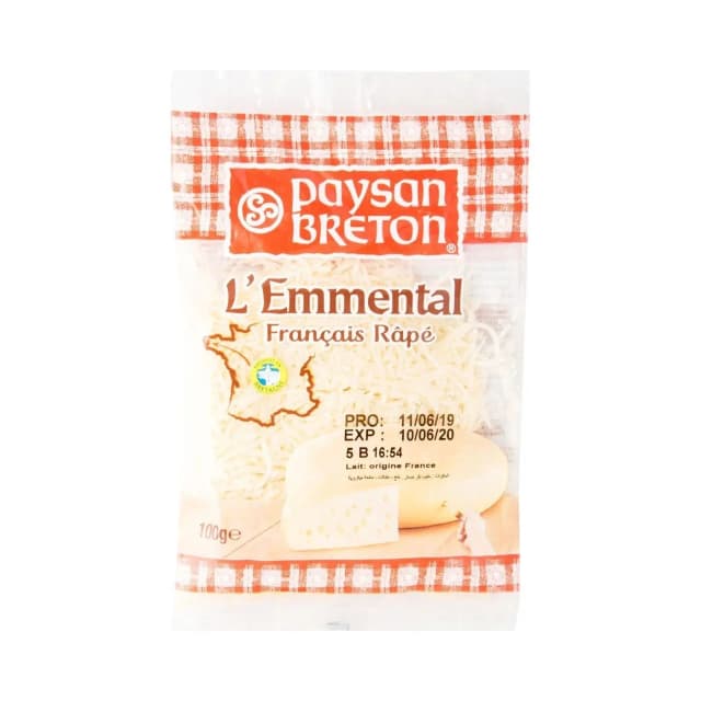 PAYSAN BRETON EMMENTAL SHREDED 100G