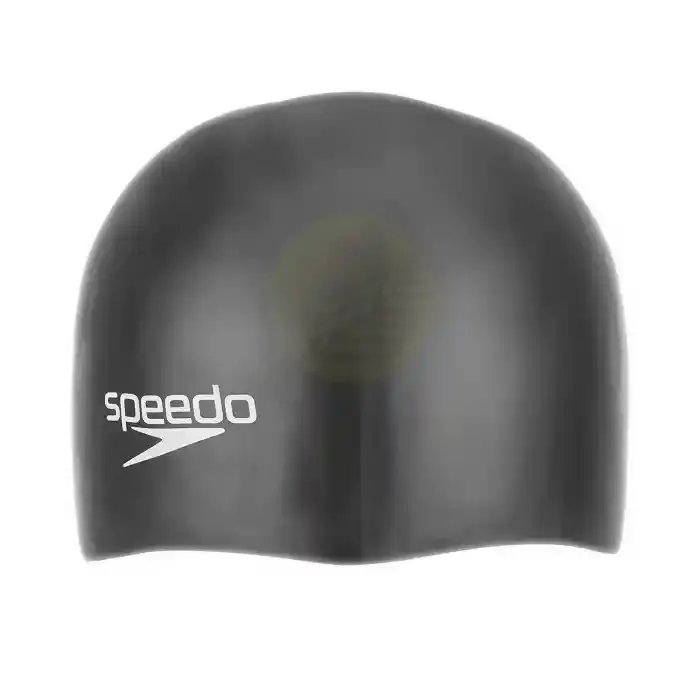Speedo Swim Caps Plain Moulded Silicone Junior Black