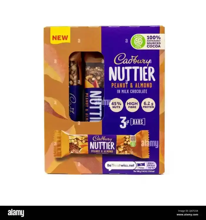 Cadbury Nuttier Peanut & Almond 3 X 35G