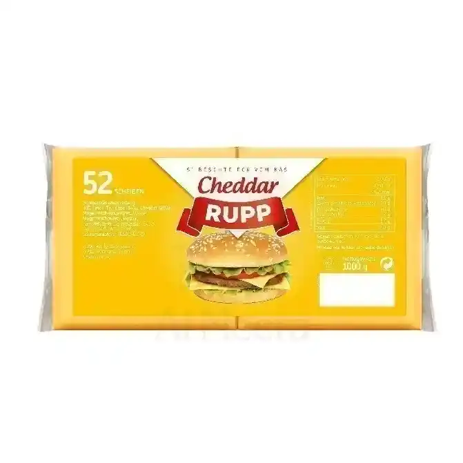 RUPP CHEESE SLICES BURGER with CHEDDAR 1KG
