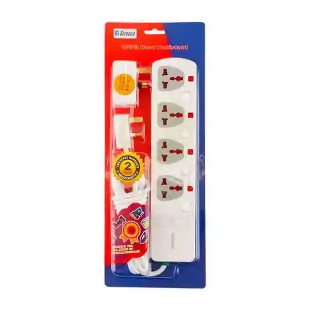 Sirocco Extension Socket 4Way 3m + Adapter 881L