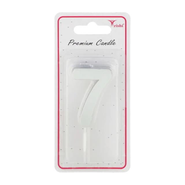 Trishi Metallic Number Candle #7