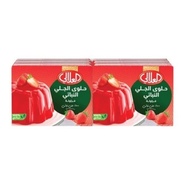 Al Alali Vegetable Jelly Strawberry 80gx6 Pieces
