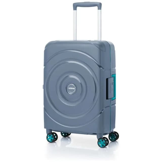 American Tourister 4-Wheel Hard Trolley Ash Grey 55 cm