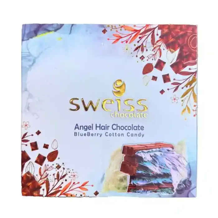Sweiss Angel Hair Chocolate Blueberry Cotton Candy 100g