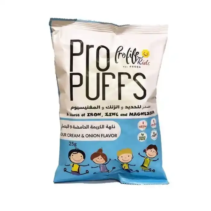 Pro Life Cruncho Kids Sour Crem & Onion Flavor A Source Of Iron, Zinc And Magnesium 25 g