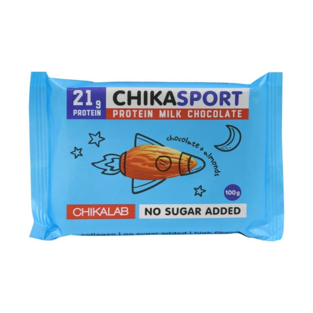 Chikasport Protein Milk Chocolate with Almonds 100 g