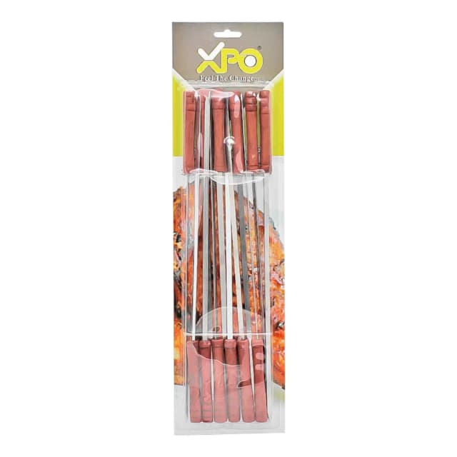 XPO Barbecue Skewer Wooden Handle