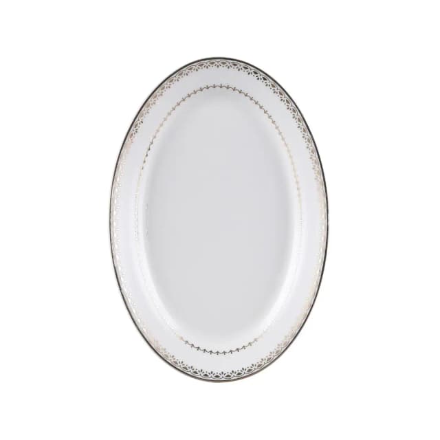 Decopor Oval Plate 8" Golden