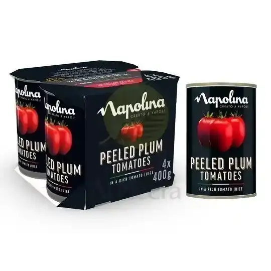 Napolina Peeled Plum Tomatoes 400G X 4