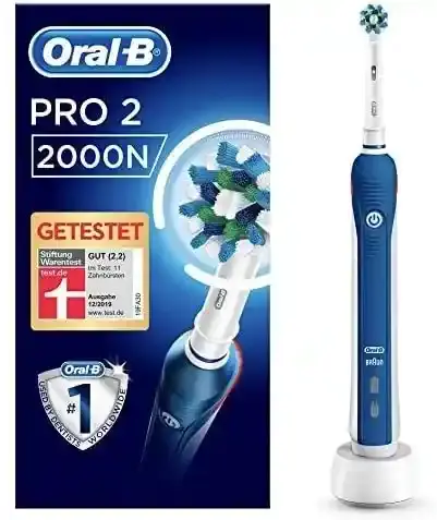 Oral-B Pro 2 Rechargeable Electric Toothbrush with Timer & Pressure Control, 1 Piece