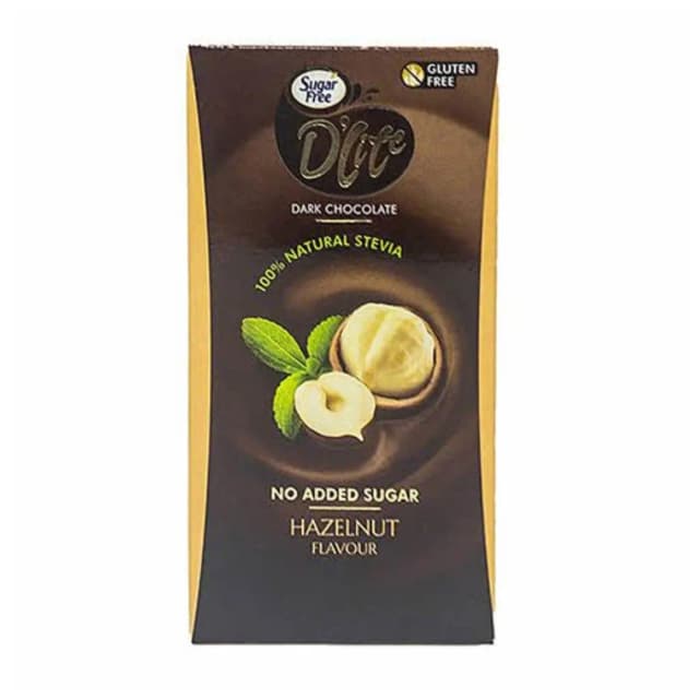 Sugar-Free Dark Chocolate Cocoa Hazelnut 80g