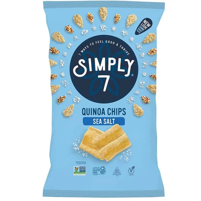 Simply 7 Quinoa Chips Sea Salt 99g