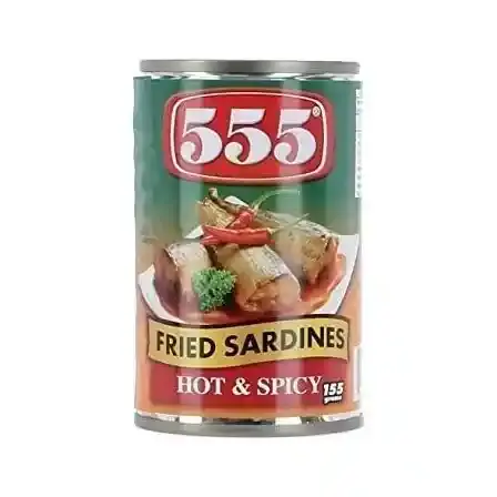 555 سردين صلصة حارة 155 جم