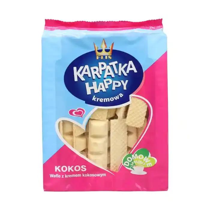 FLIS HAPPY WAFERS with COCONUT FILLING 500G
