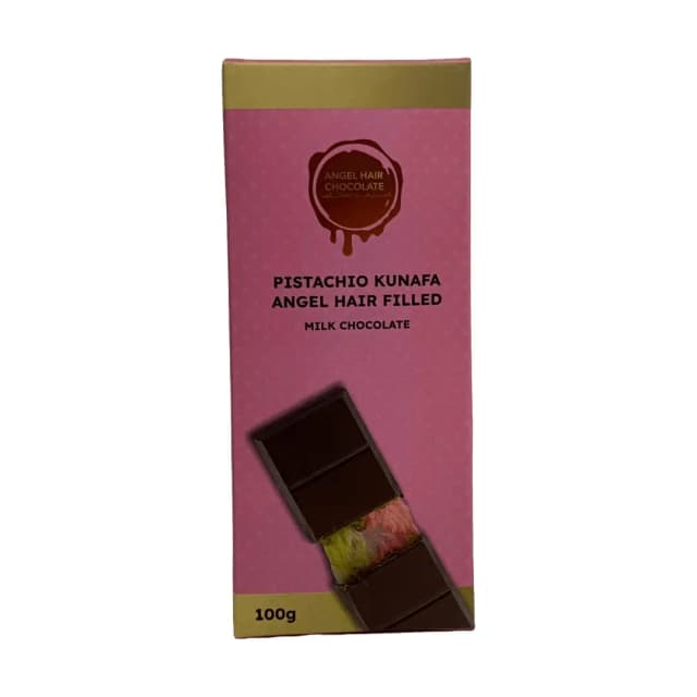 Angel Hair Milk Chocolate Pistachio Kunafa 100g