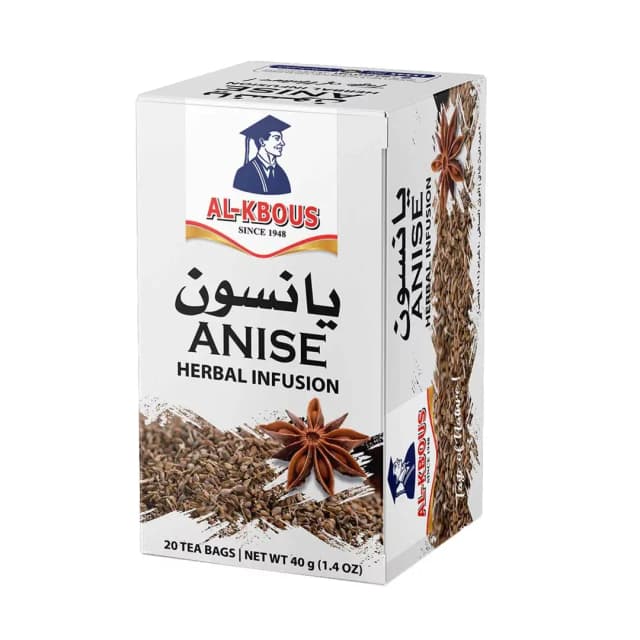 Al-Kbous Anise Herbal Infusion 30gx20 Tea Bags