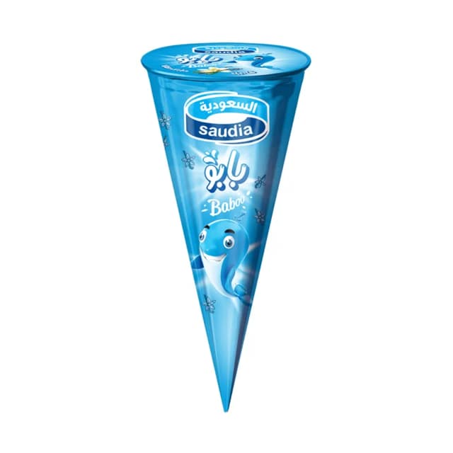 Saudia Ice Cream Baboo Cone Vanilla 110ml
