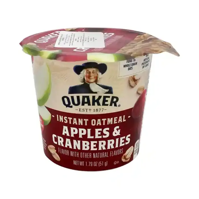 Quaker Instant Oatmeal Apples & Cranberries 51G