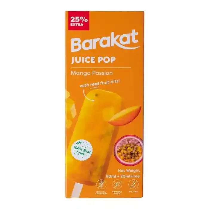 Barakat Juice Pop Mango Passion Fruit 80