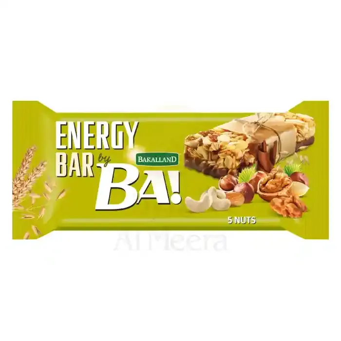 BAKALLAND BA ENERGY BAR 5 NUTS 40G