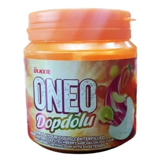 Ülker Oneo Dopdolu Assorted Fruit Gum Sugar-Free 76g
