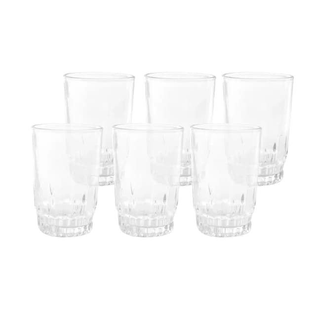 RoyalFord Glass Tumbler 6oz 6-Piece RF4269