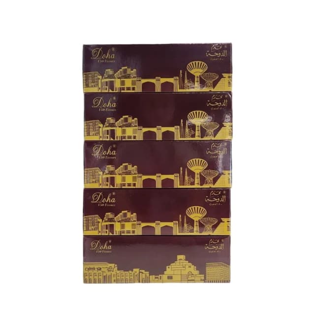 Doha Facial Tissue 2-Ply 150s x 5 Special Price