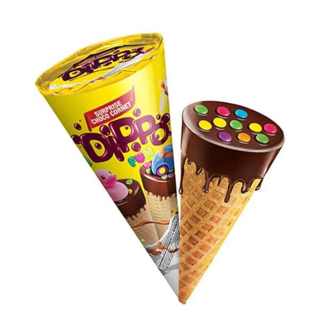 Dippo Fun Surprise Chocolate Cornet 25g